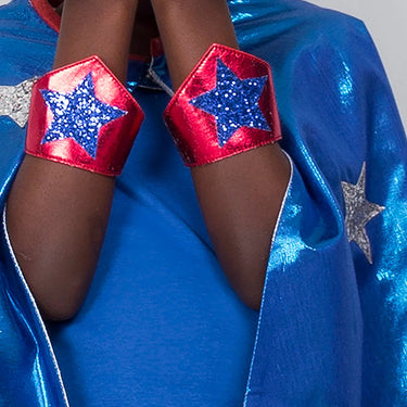 Blue Superhero Cape Costume